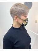 【ベリーショートホワイトシルバー】