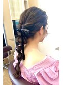 結婚式 ヘアセット あみおろし