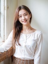 トゥーリ 薬院店(tuuli)&nbsp;大人女性◆艶レイヤー前髪ピンクベージュ 髪質改善 縮毛矯正