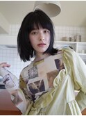 ボブ/ミニボブ/顔周りレイヤーカット/ショートボブ/外はねボブ