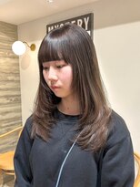 ヲタク(wotaku.)&nbsp;ミルクティーカラーくすみカラー透明感カラーグレージュレイヤー