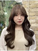 #ゆるふわレイヤー#オリーブベージュ#韓国風#