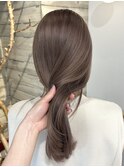 ミルクティーグレージュダブルカラーベージュカラーくすみカラー