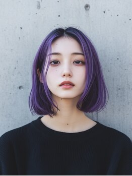 ルルクス ヘアーサロン(LuLux)の写真/憧れのデザインカラーお任せください！ブリーチを使ったハイライト、インナーカラー、白髪ぼかしが人気◎！