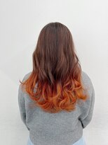 イース バイ アンブルリュクス 北千住(Ease by amble luxe)&nbsp;毛先オレンジ