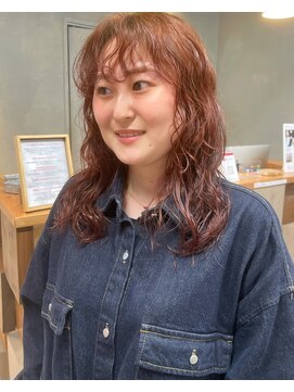 レス 伏見(LESS) ゆるっとミディアムパーマ