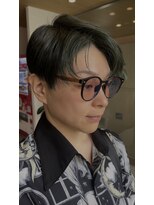 ビスポーク(BESPOKE)&nbsp;個性派オリーブグレージュショート