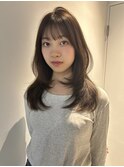 福井韓国レイヤーカットハッシュカットシースルーブリーチなし