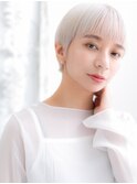 武蔵小杉/髪質改善/ホワイトグレージュ×小顔耳かけボブe