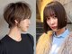 ローウェ 名駅(Louwe)の写真/自宅でも再現度高く扱いやすいナチュラルなショートボブをご提案*イルミナカラーの発色の良さと相性抜群◎