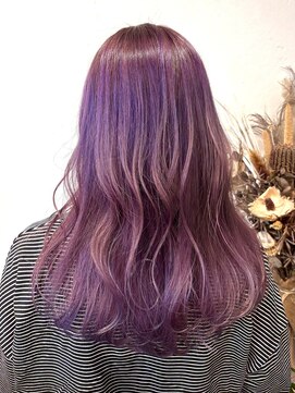 【Isola】パープルカラー×セミロング