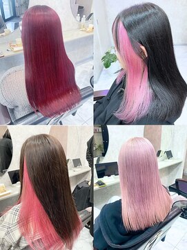 カミイロ(kamiiro) ピンクカラー/暖色カラー/インナーカラー/髪質改善