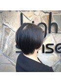 大人ショートボブ　似合わせカット/町屋駅