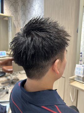 ビス リアン 川口店(Vis lien) ツーブロック×アップバング◎ワイルドビジネスアッシュブラック