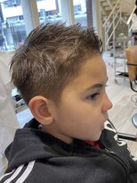 クラップス 横須賀中央店(CLAPS) 横須賀キッズカットメンズカットツーブロックフェードカット眉毛