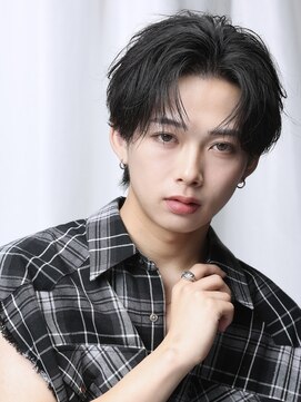 リップス 天神(LIPPS) 『ニュアンスショート』|かきあげヘア|毛流れパーマ