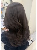 イメチェン/ピンクベージュ/アンブレラカラー/前髪/梅田/茶屋町