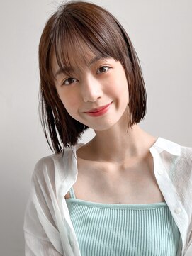 リヤン 表参道(lyann) デジタルパーマダークブルー結べるボブイメチェン大人可愛い