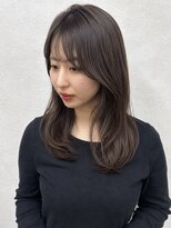 フレーム 博多店(FRAME)&nbsp;透明感ブラウン×ナチュラルレイヤーミディ