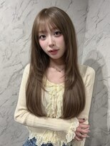 フィーリア 心斎橋堀江店(philia)&nbsp;ブリーチ有ミルクティーカラー+レイヤーカット