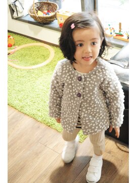 ヘア メイク リン(hair make rin) キッズ前下がりボブ