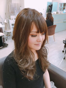 ヘアアンドネイル シーソー(Hair&Nail Seesaw) 毛先ハイライト　マーメイドアッシュ