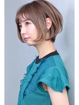 プランツヘアー 大人ハイライトボブ　春　博多美容室プランツヘアー