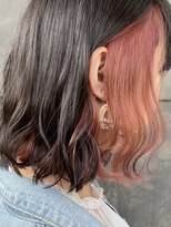 カリーナコークス 原宿 渋谷(Carina COKETH)&nbsp;インナーカラーイヤリングカラーボブ(ダブルカラー.ハイライト)