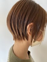 ヘアデザイン ファブロ(hair design FABRO.)&nbsp;ショートヘア/くびれショート/ミルクティーベージュ/透け感