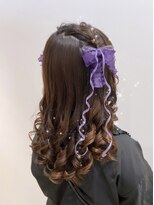 リアン(lien)&nbsp;リボンアレンジ☆ハーフツイン