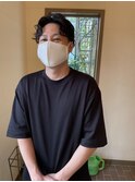 一気にお洒落感。無造作センターパート