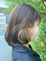 ナカオコアフュール(NAKAO COIFFURE) セミボブ×イヤリングカラー