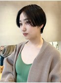 ハンサムショートマッシュショート前下がりボブ