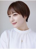 大人可愛い◎似合わせカットイメチェンフルバングショート