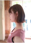 韓国風切っぱなしボブ