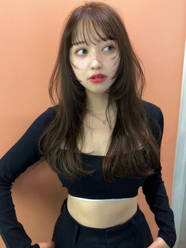 サイン 表参道(SIGN) 韓国ヘアイメチェンハッシュカット似合わせカットレッドブラウン