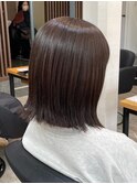 ミルクティーベージュカラーくびれヘアグレージュカラー韓国