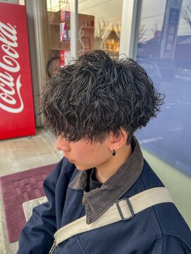 ティーワン 神埼店(T-one) ▼メンズカットメンズパーマツーブロック波巻きパーマ