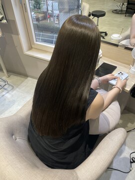 ルアナ 梅田店(Luana) 【HARUKA】艶感オリーブベージュ