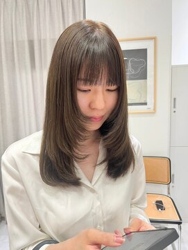 ジーナ セントラル銀座(Zina) 髪質改善*柔らかカーキベージュ*美髪【ZinaCENTRAL銀座】