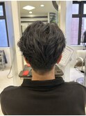 センターパート/ワンカールパーマ