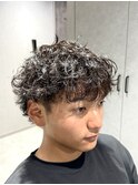 波巻きツイストスパイラルウルフパーマ