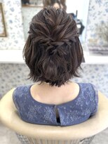 サクララ(Sakura la)&nbsp;ボブハーフアップ/参列ヘア/お呼ばれヘア/ヘアセット/ヘアセット