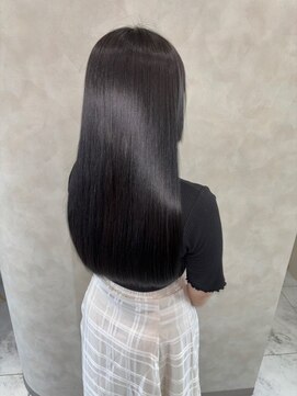 キング(K!ng) 縮毛矯正髪質改善ハイライトレイヤーカット枚方美容室エクステ