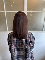 フィガロ ミリー 北生駒店(Figaro Mily)&nbsp;髪質改善×高濃度水素カラー（ベージュブラウン）4/13美髪