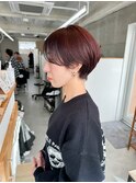 ピンクラベンダー☆マッシュショート