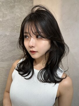 ロンド ルージュ 銀座店(Lond rouge) 髪質改善縮毛矯正レイヤーカット顔周り前髪韓国ミニウルフ/銀座