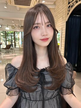 フォルテ 表参道店(FORTE) くびれヘア/アプリコットオレンジ/ハイライトカラー