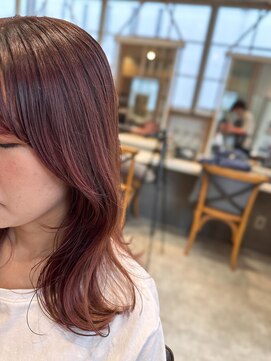 フリック 京都河原町店(FLICK) 顔まわりレイヤー/ピンクベージュ/学割U24/京都/河原町