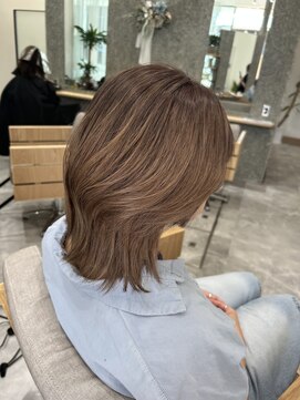 ヘアーテラスエム 奈良店(hair terrace M) 韓国風ミルクティーベージュ